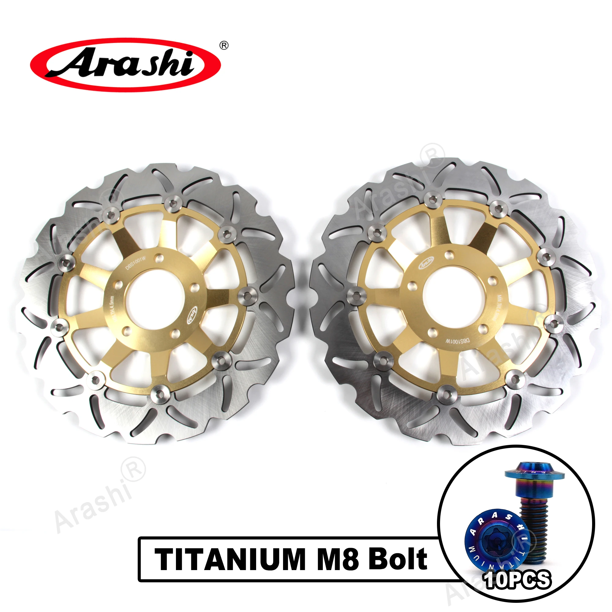 

Arashi 1 Pair For SUZUKI GSX400 IMPULSE 1986-1993 GSX 400 CNC Front Brake Disc Rotor Disk 86 1987 1988 1989 1990 1991 1992 1993