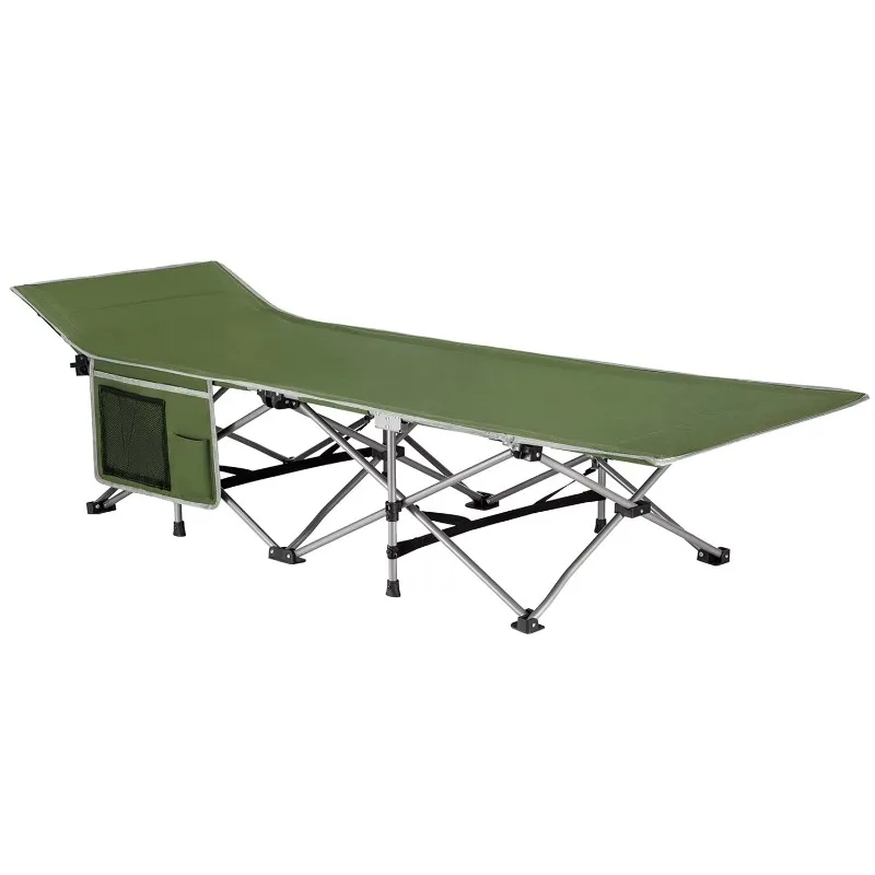 Wholesale Custom Outdoor Lightweight High Quality Travel Heavy Duty Portable Folding Carry Camping Cot Single Sleeping Bed