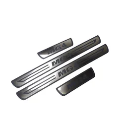 For MG MG4 2021 2022 Door Sill Scuff Plate Trim Auto Protector Stainless Steel Styling Sticker 2016 - 2024 Car Accessories