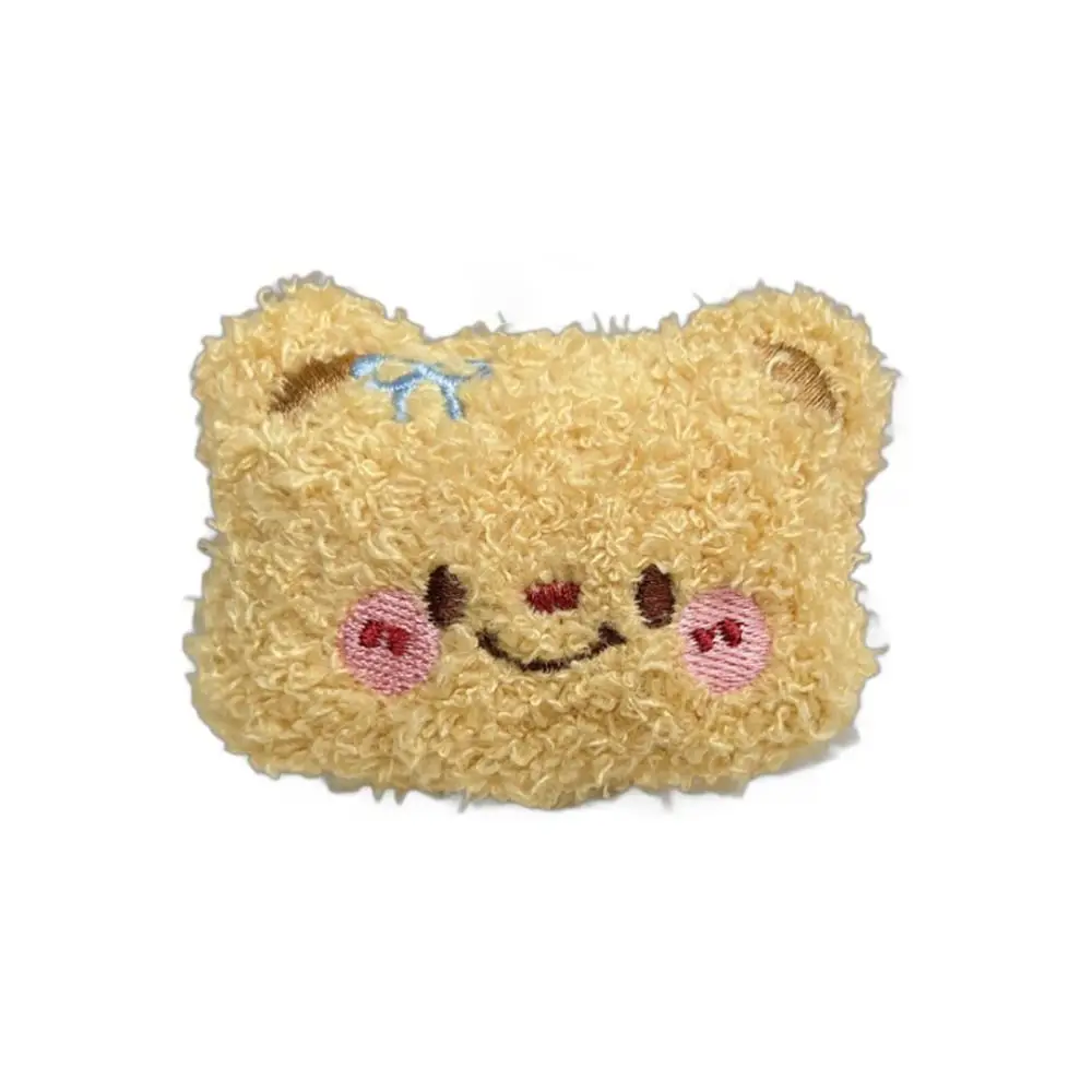 Kawaii Plush Butter Bear Keychain Pendant Cartoon Doll Toys Car Keyring Bag Decor Backpack Charms