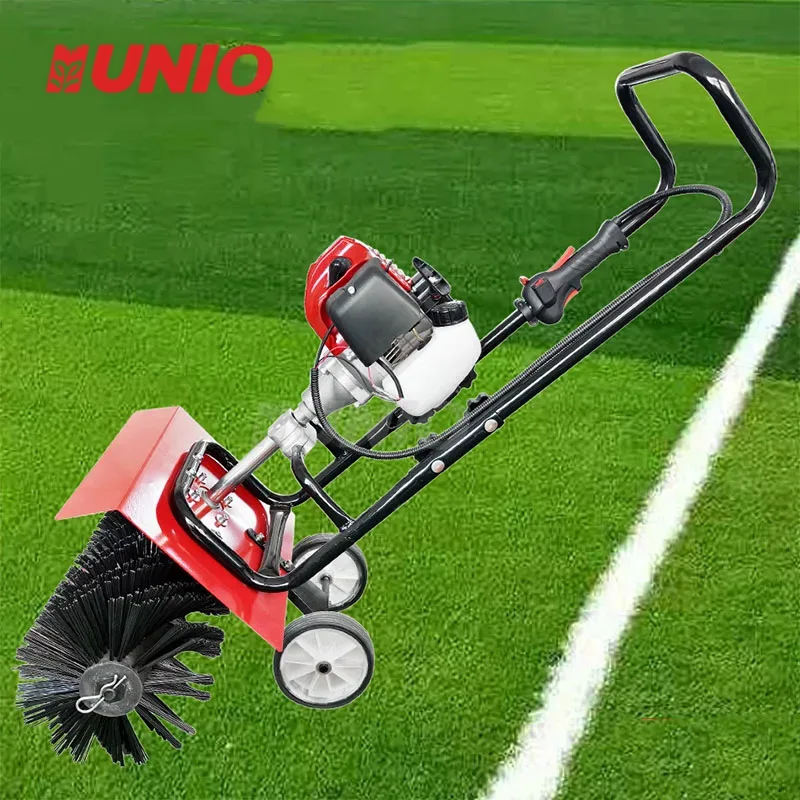

China Hot Sale / Petrol Lawn Power Artificial Grass Outdoor Road Street Turf Sweeper