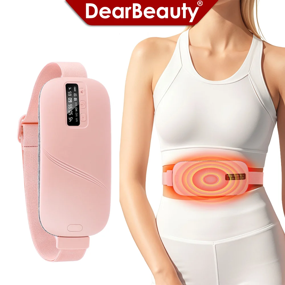 

Electric Heating Pad for Period Cramps Abdominal Massager Warm Palace Belt Waist Vibration Massage for Menstrual Cramps Relief