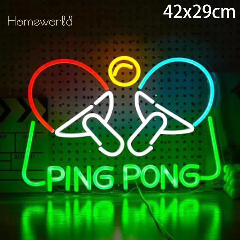 

Table Tennis LED Neon Light Acrylic Sports Scene Decorative Used for Table Tennis Club Decor Gift for Table Tennis Lovers