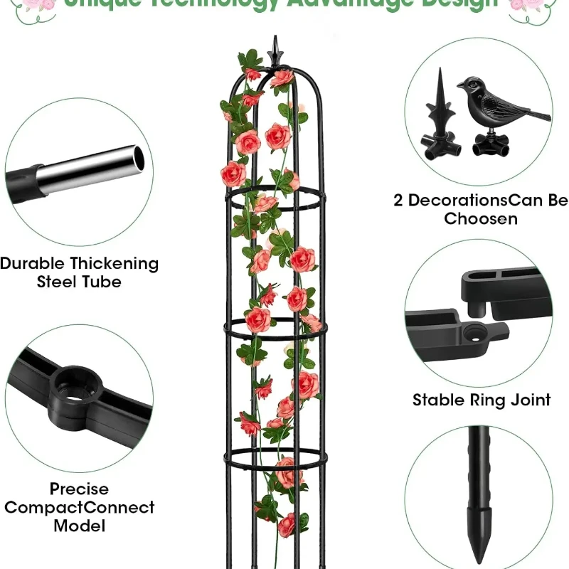 Outdoor Climbing Trellis for Roses | Rose Bushes, Gardening Supplies,Includes Support Frames, Flower Pot Stands, Plant Supports
