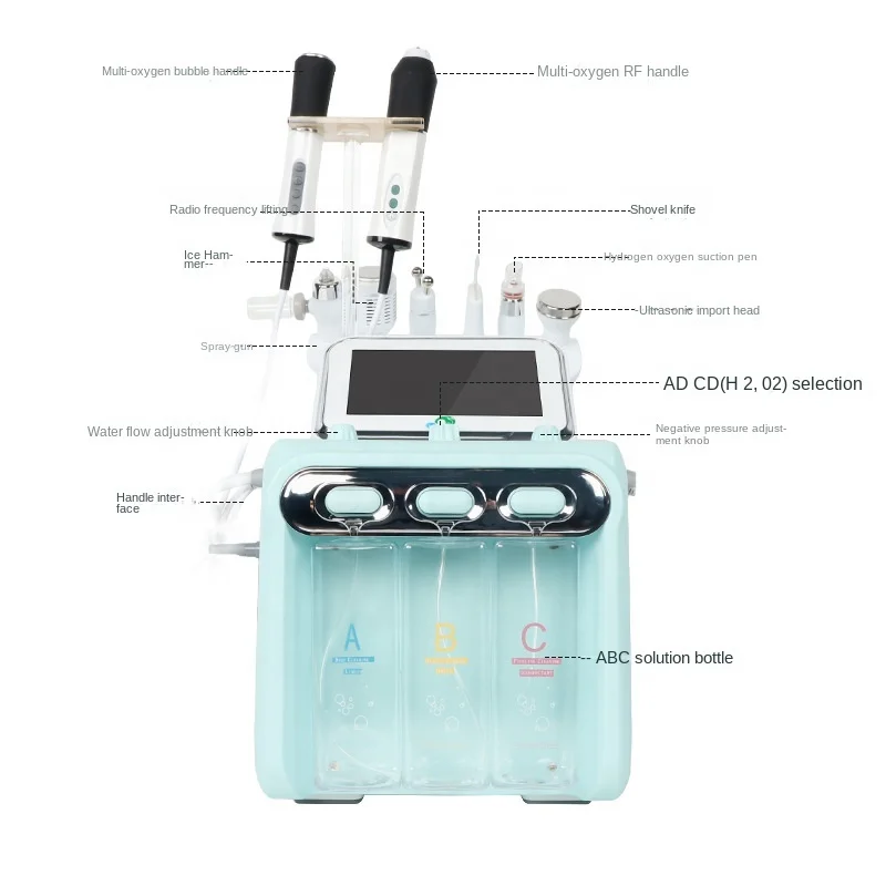 co2 bubble facial machine skin tightening bubble oxygenation facial machine pore vacuum blackhead remover pore cleaning device