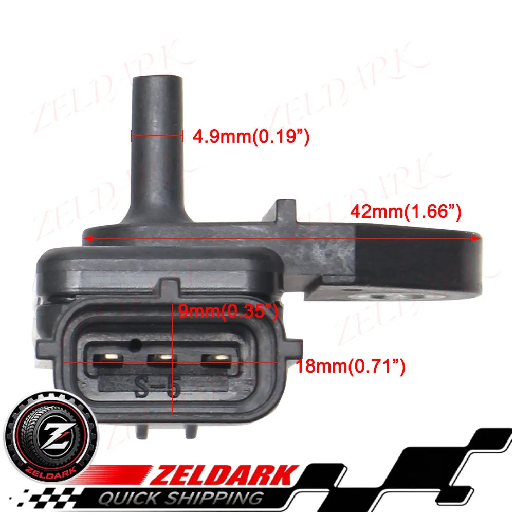 18590-17G01 MAP Sensor Intake Pressure for Suzuki V-STROM DL650 (2005-2011), SV650/SV650S (2003-2007) view 4