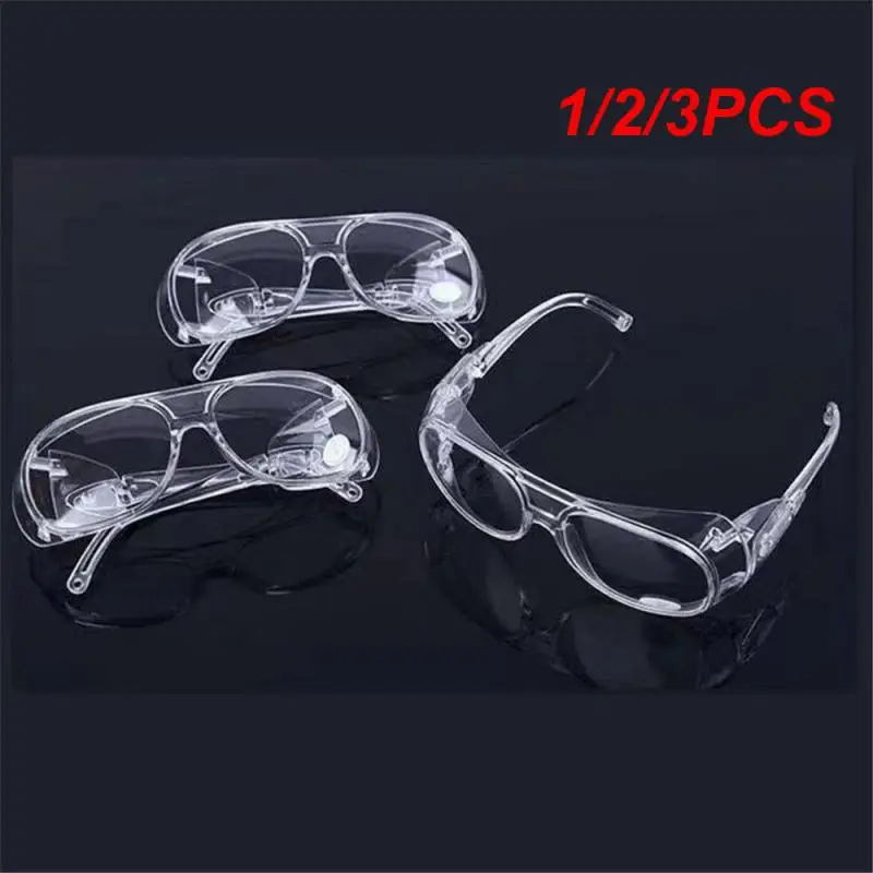 1/2/3PCS Safety Glasses Lab Work Protective Anti-scratch Anti-fog Eye Protection Goggles Automobiles & Motorcycles Driver