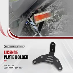 FOR SURRON Light Bee X Rear License Plate Holder Bracket Frame Holder Short Tail light Bracket Universal Motorcycle Accessories