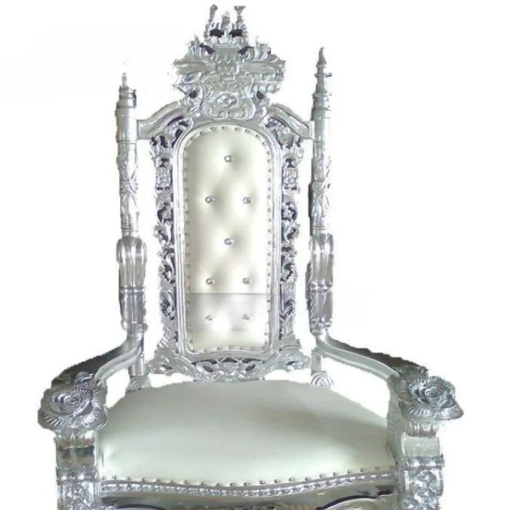 Carved Wedding High Back Event Rental Royal King Throne Chair