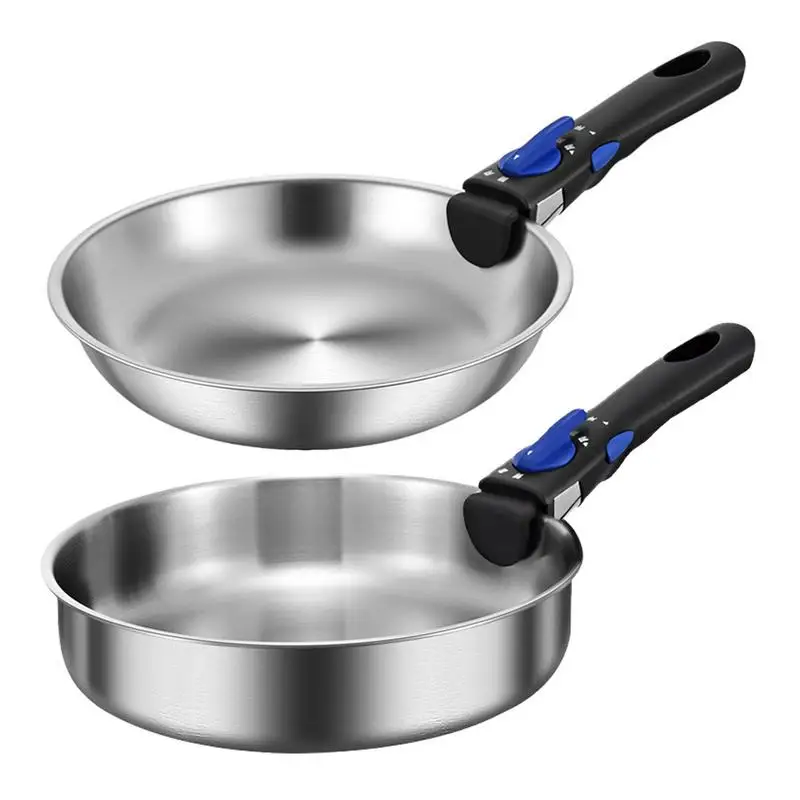 

Nonstick Fry Pan Frying Pans Cooking Pans With Detachable Handle Cookware Skillet Non Stick Portable Pots And Pans For RV