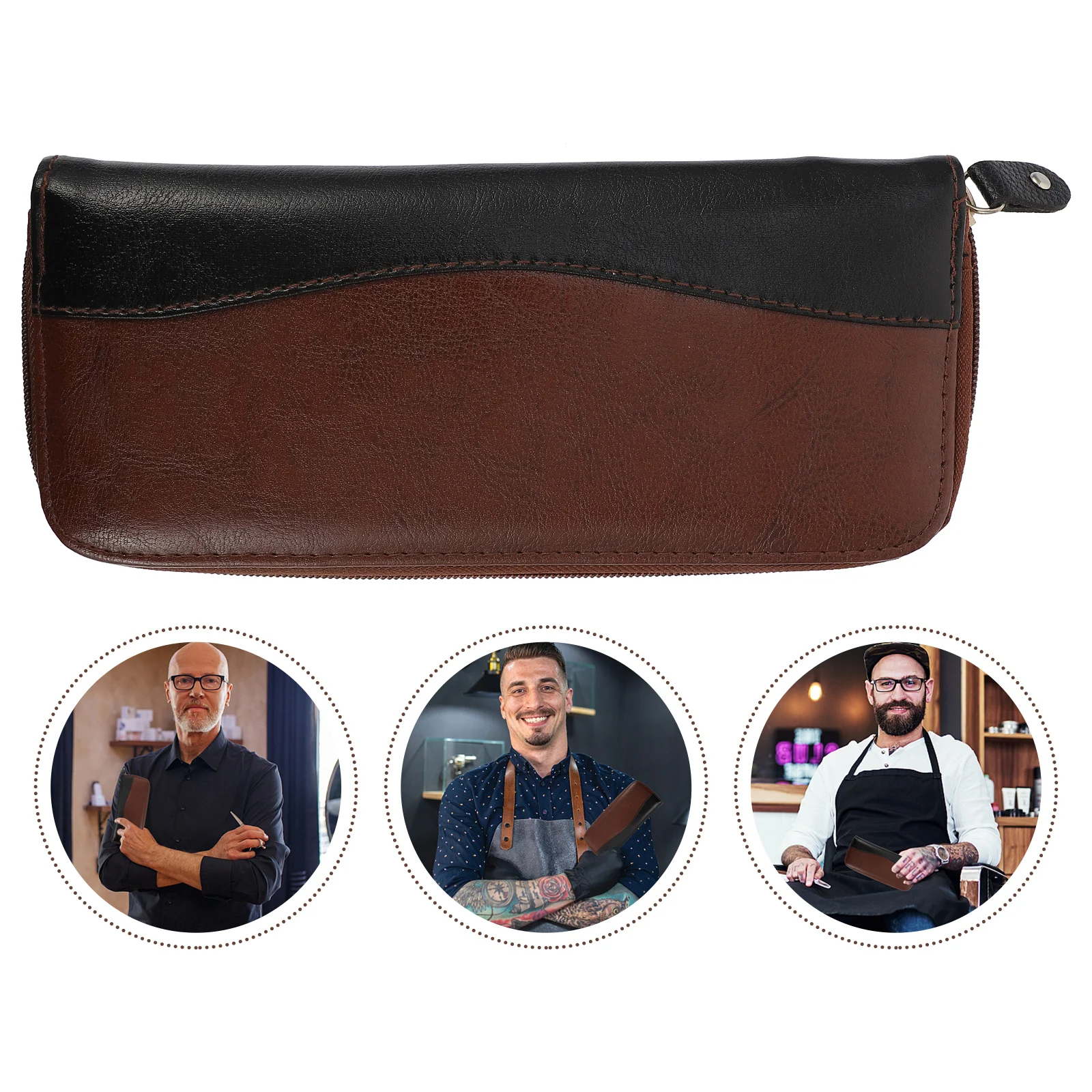 

2 Pieces Scissors Bag Hair Cutting Tool Case Portable Professional Shears Holder Barber Pouch Hairdresser Storage