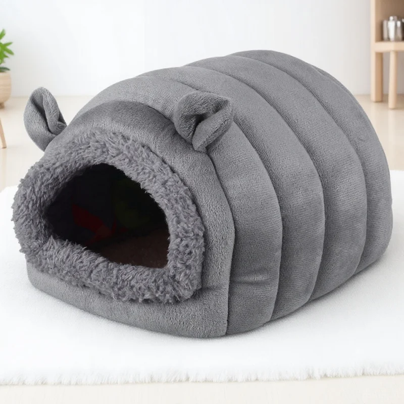 

Hamster Hut Small Pet Bed for Hamsters Guinea Pigs Chinchillas Warm Soft Sleeping Nest Washable Bedding Cute Comfortable