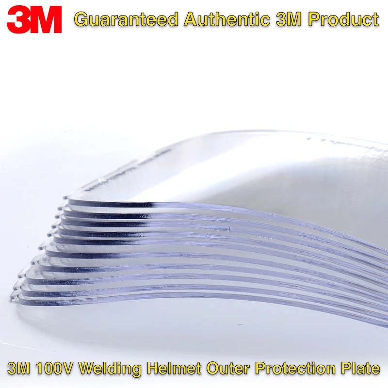 10Pcs Outer Protection Plate for 3M Speedglas 100V Welding Helmet 776000, Clear Front Cover Lens Anti-spatter Protective Plate