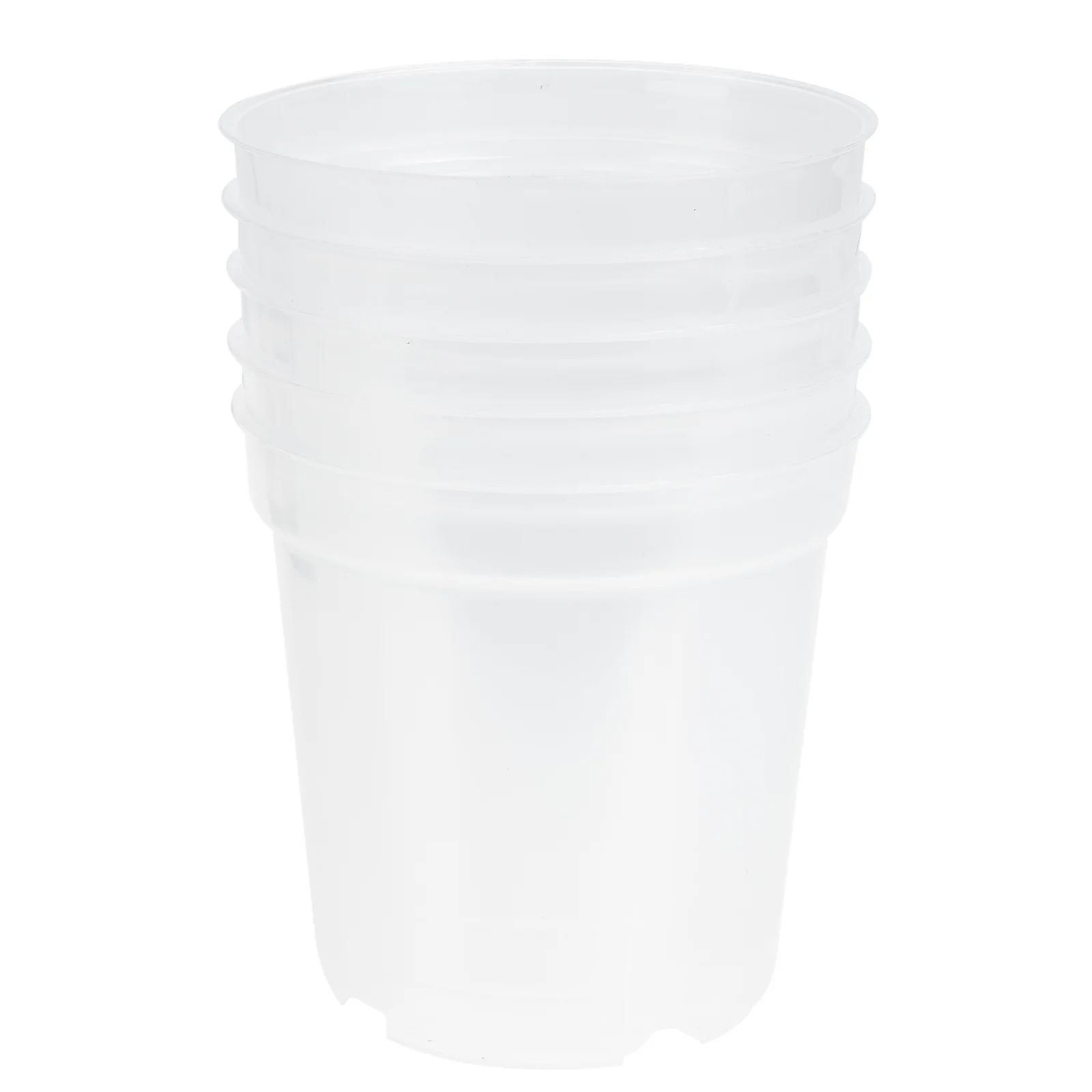 

5Pcs Transparent Nursery Flower Pots Plant Cultivation Cup Professional Craftsmanship Comfortable Roots Protection