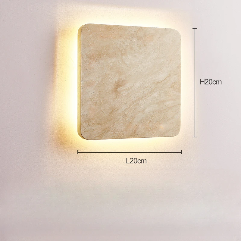 New Butter Style Bedroom Square Wall Lamp Post Modern Minimalist Designer Creative Decorative Wall Lamp For Hallway Living Room