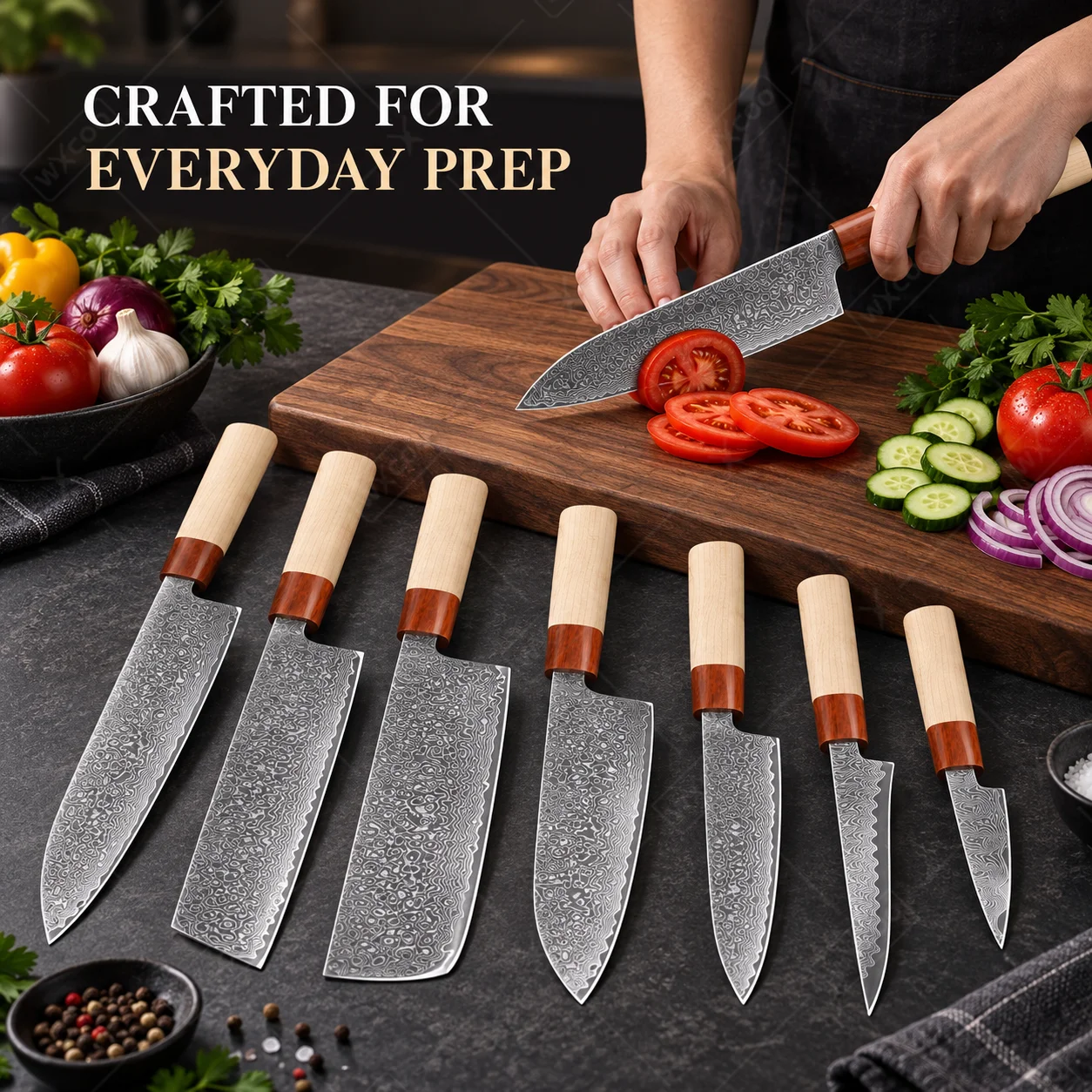 WXCOO 67-laags Damascus koksme - Home Cooking In Japanese recensie en prijs