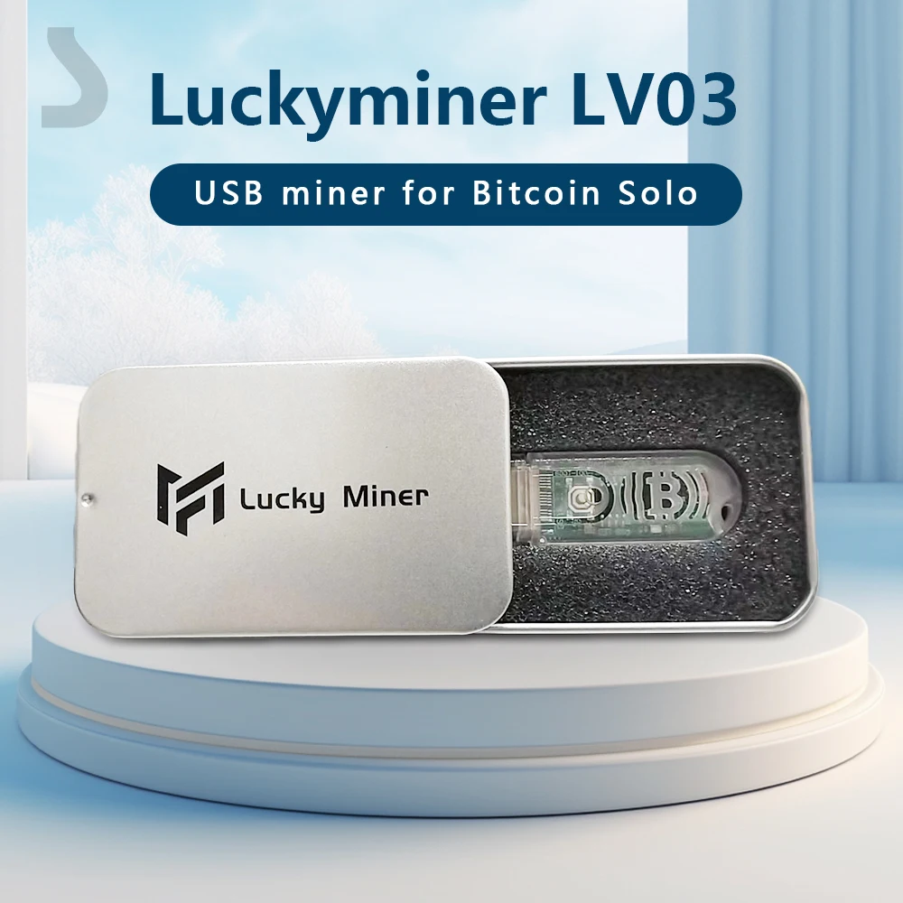 Lucky miner V3 Usb btc solo miner mini 74KH/S Home Silent usb bitcoin miner mini asic miner LV03 lotere miner btc