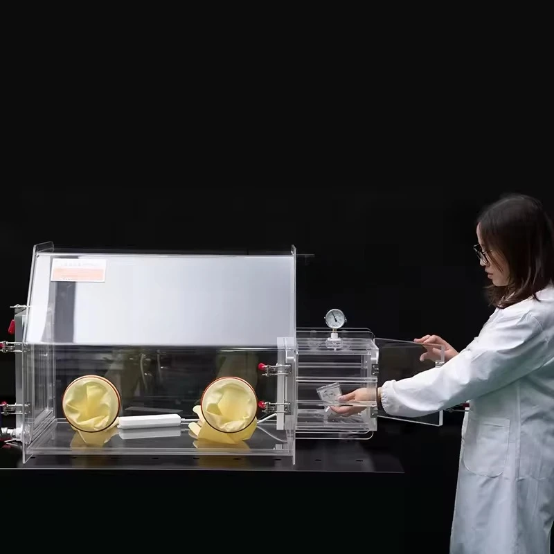AGB-5B Physical Biochemistry Laboratory Requirements Benchtop Transparent PMMA Plexiglass Vacuum Glove Box