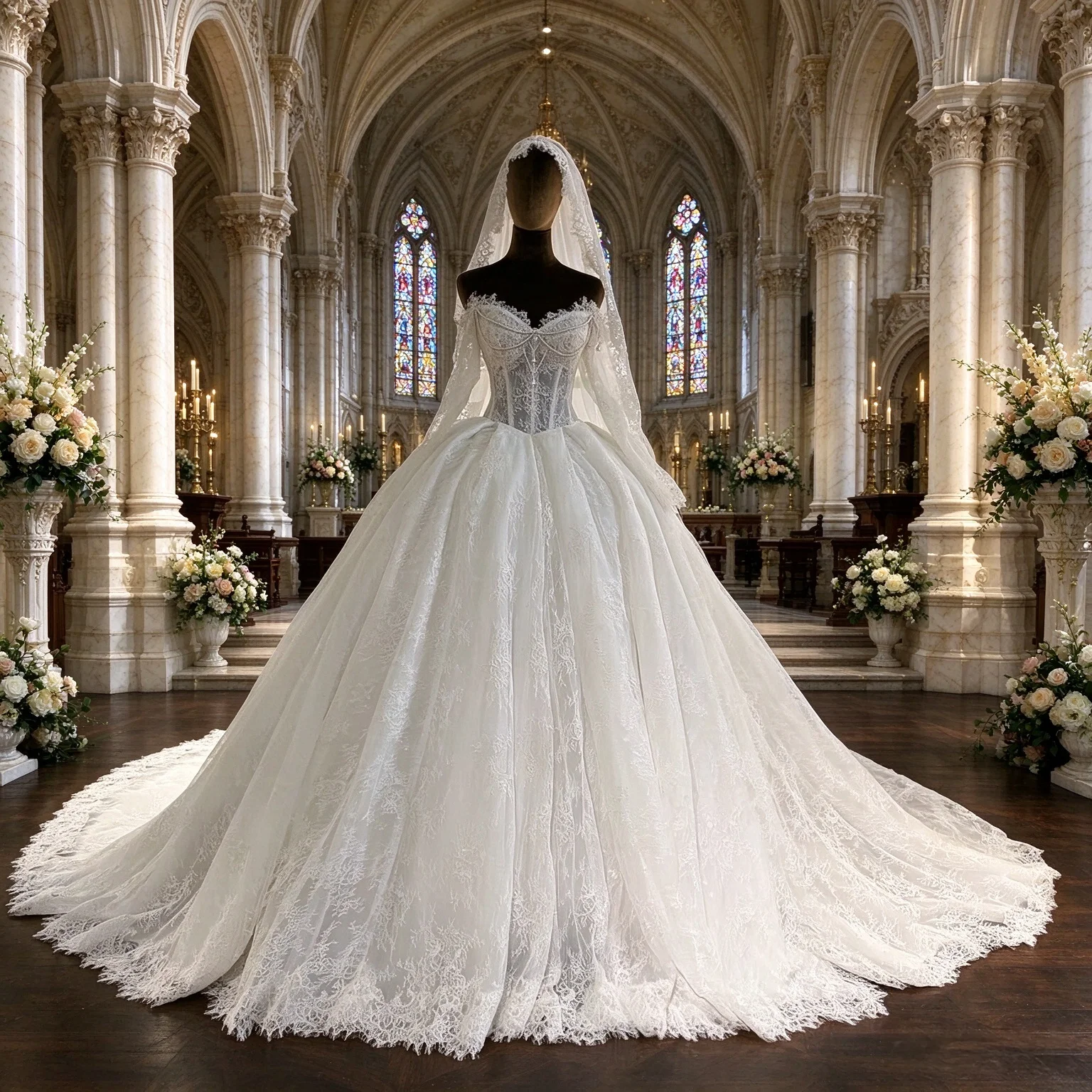 Customized Elegant Soft Lace Beach Style A-line Wedding Dresses Romantic Long Sleeves Lace Wedding Dresses vestidos de novia