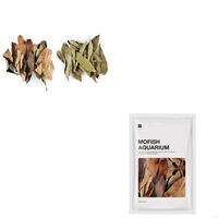 Large Dimocarpus Longan Leaves for Fish Aquarium- Tanks Long Dried Leaf for Improves Habitat Breeding