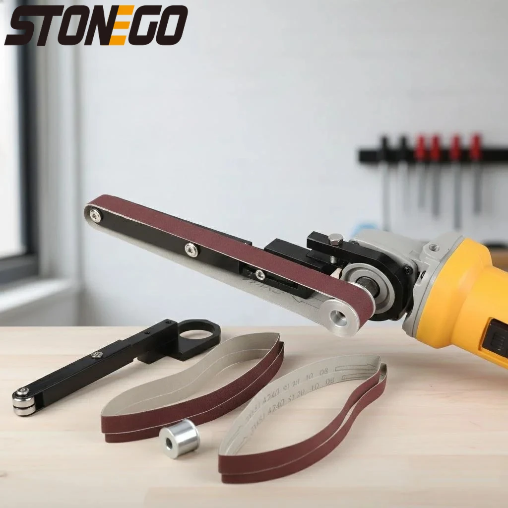 

Angle Grinder Belt Sander Attachment Pipe Sander Tool Abrasive Sanding Belt Grinder Machine for Angle Grinder