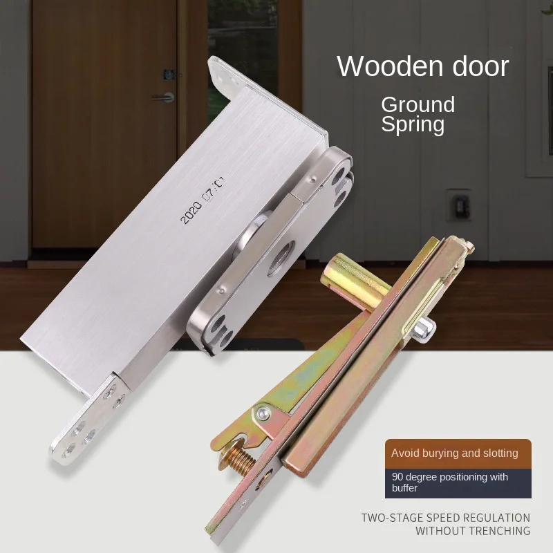 Surface Mount Floor Spring Hinge Closer Wooden Aluminum frame door conceal Pivot Mortise