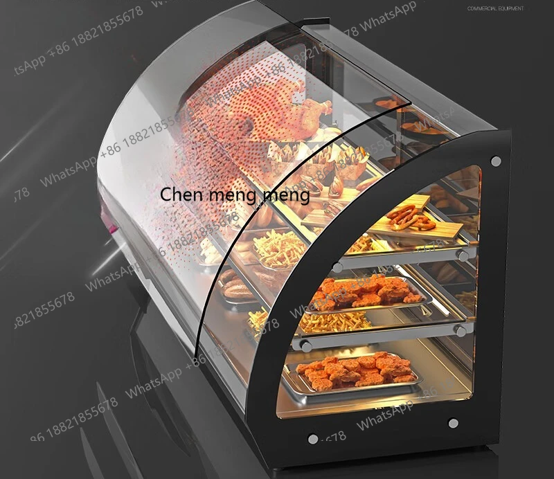 

Thermal insulation display cabinet Commercial electric desktop display, cooked food bread pizza insulation cabinet