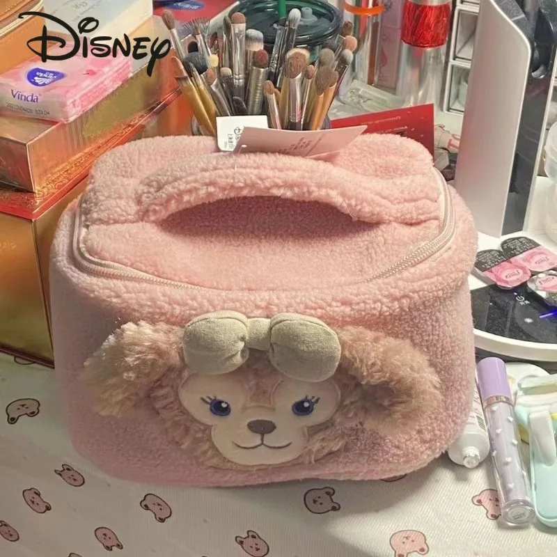 Disney Daffy New Women's Makeup Bag Fashion High Quality Plush Storage Bag Cartoon Large Capacity Multifunctional Travel Bag