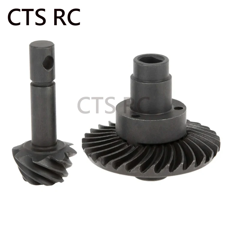 Roda Gigi Bevel Loker Balap 8/24/27/30T Roda Gigi Bevel Spiral Baja Roda Gigi Poros Belakang Depan untuk Axial SCX10 II III Capr