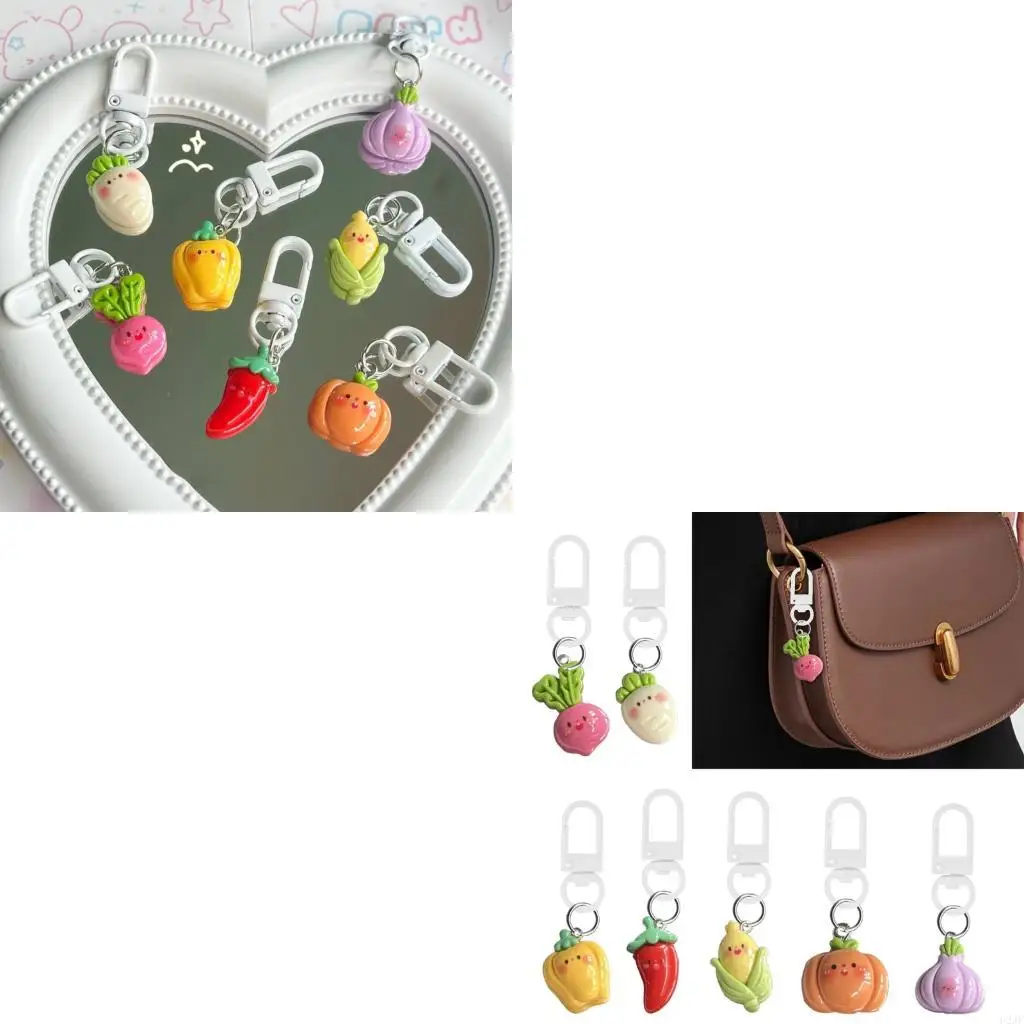 الحلو الكورية أنماط كيرينغ الراتنج الخضار سحر حقيبة الظهر حزام الهاتف هدية #1