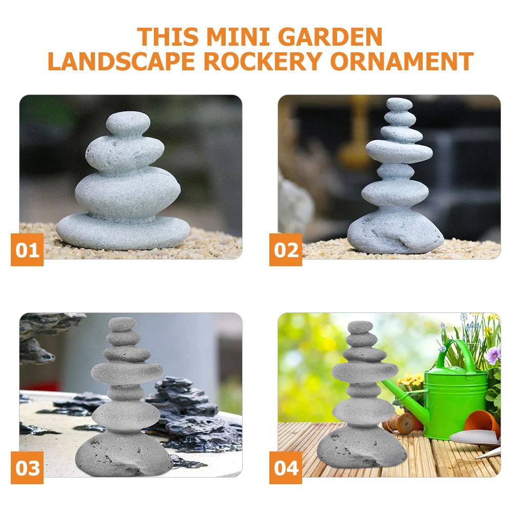 

3pcs Mini Rockery Decor Fine Craftsmanship For Fish Tank Bonsai Garden Zen Micro Landscape Ornament Plant Accessory
