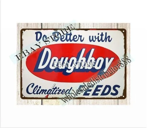 Doughboy Feeds sign metal tin sign decorative metal wall