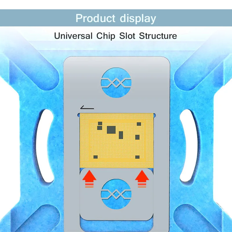 RELIFE RL-601MA 10 in 1 CPU Reballing Stencil Kit for IP6~15 ProMax A8-A17 High Precision Positioning Tin Planting Platform Set