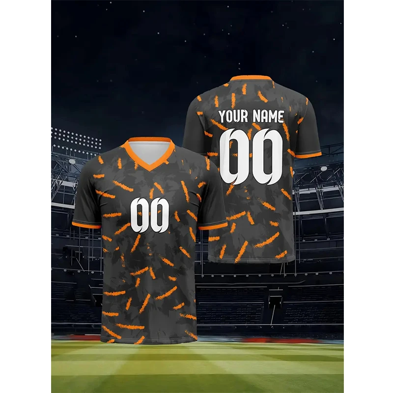 Custom T-shirt Design Your Own Name Number Polyester Short Sleeve Men Women Personalized Football Team Jersey T Shirts Gifts GYM