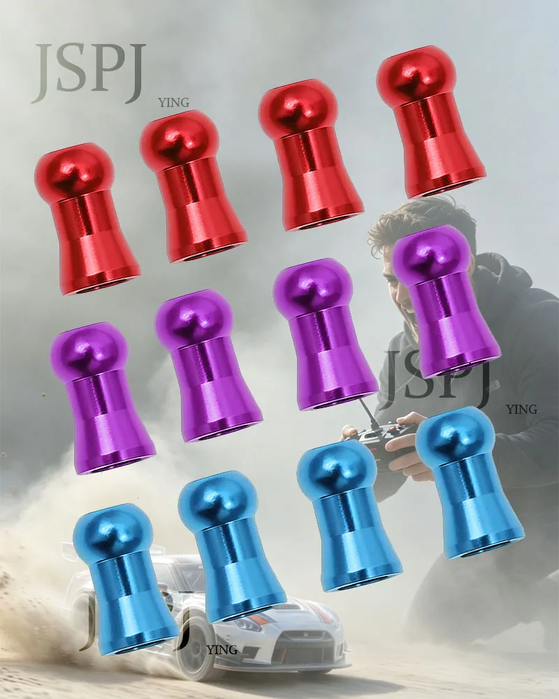 1/10 RC Drift Car 5.8mm Aluminum Shock Ball Head Screws Fit Yokomo YD-2 YD2 Suspension Upgrade Hop-Up Parts Replace Y2-S8P Y2-S8