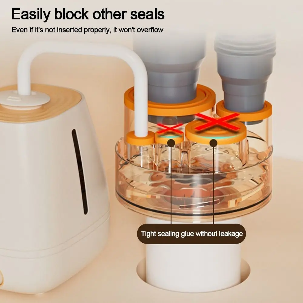 Anti odor Sink Drain Pipe Adapter 5 in 1 Multifunctional Kitchen Basin Sewer Branch Sealing Ring Drainage Water Pipe Joint