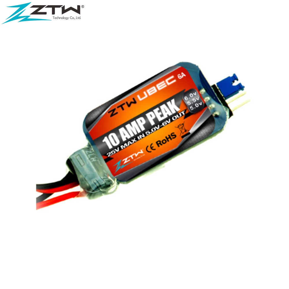 ZTW UBEC 5A 10A 12A Ultra BEC Switching Mode Adjustable Voltage 5-8V for RC Airplane Fixed-wing Heli OPTO Brushless ESC Parts