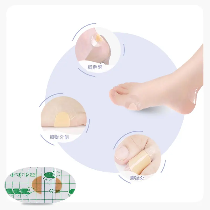 Coussinets de talon en Gel, 20 pièces, patchs de talon, doublure de talon, autocollants de chaussures, plâtre anti-douleur pour protection des pieds