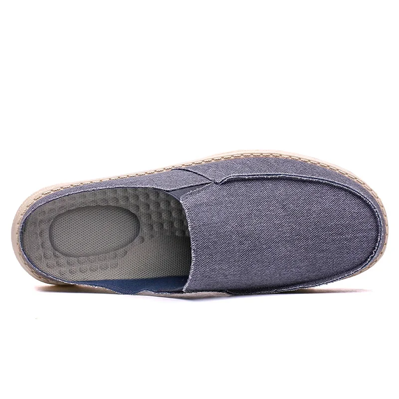 Barefoot Man Casual Shoe Cover Lightweight and Loafers Breathable Half Drag Canvas Shoes Designer Shoes Fashion Flat Shoes 2025