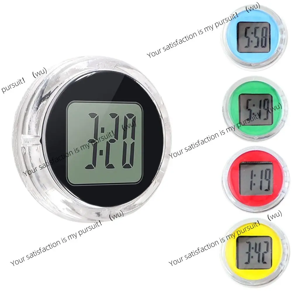 Portable Mini Car Clock Mute ABS Motorcycle Electronic Watch Electronic Simple Car