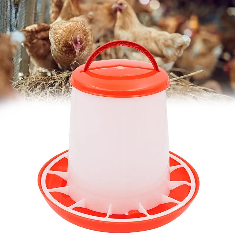 1/3/5/9Kg Automatic Chicken Feeder Bucket Rooster Hen Feeding Device, Farm Animal Poultry Quail Pigeon Feeding Supplies 1 Pc