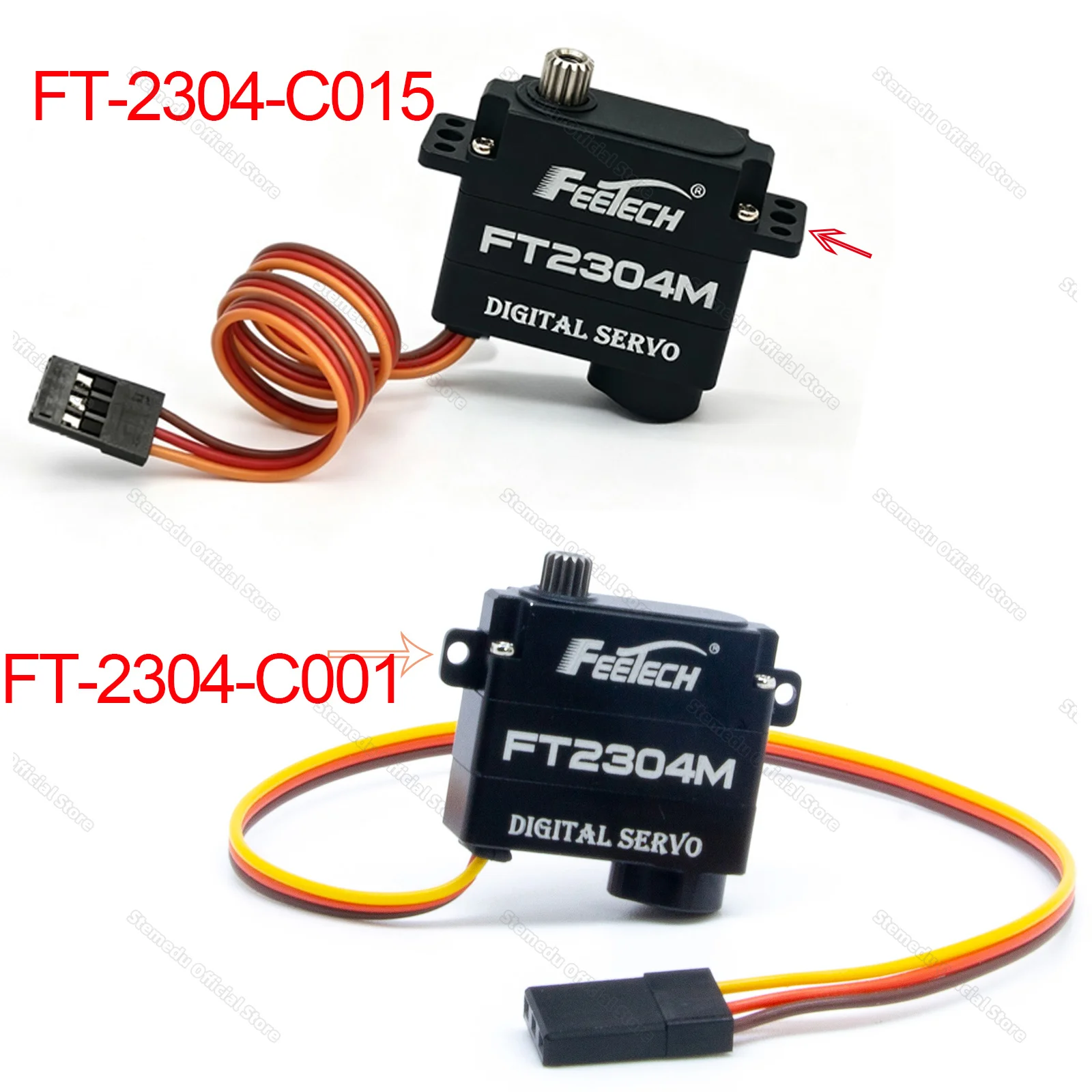 Feetech FT2304M 6V RC Micro Servo 3.2kg.cm Digital 120 Degree Aluminum Shell Steel Gear Robot Airplane Fixed-Wing Helicopter