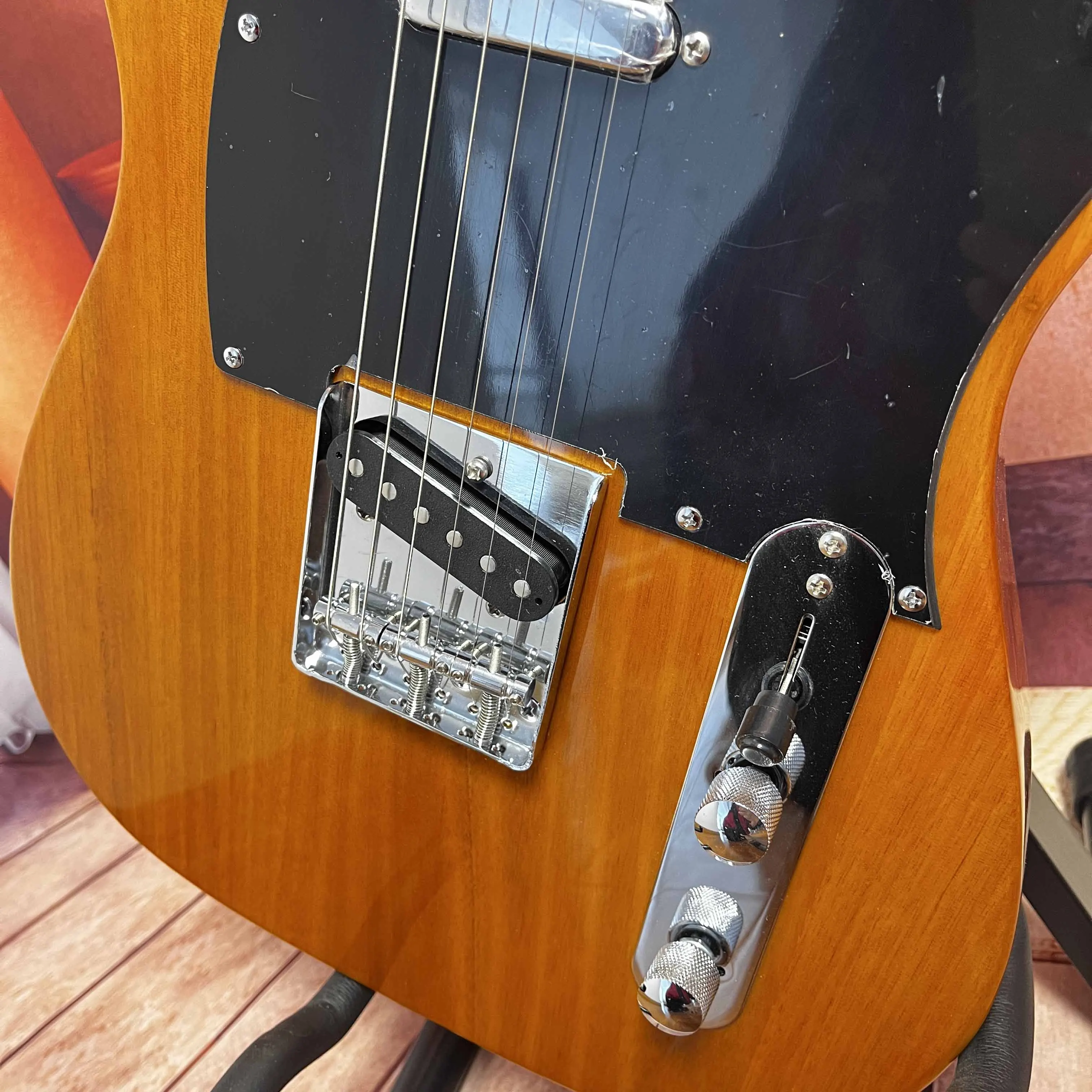 TL 일렉트릭 기타 6현 로즈우드 지판 메이플 넥 빠른 배송