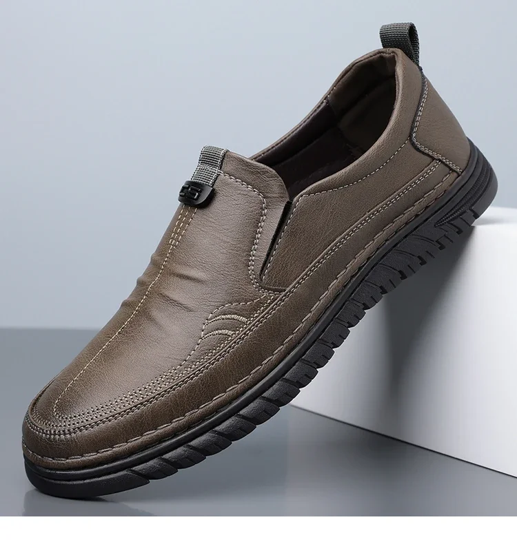 Herren Business-Slipper mit weicher Sohle, bequeme Freizeitschuhe, rutschfest, verschleißfest, Slip-On-Herrenschuhe-HT999 – Detail 1