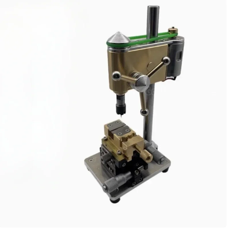 Mini Metal Bench Drill Model Adjustable Pressure Precision Watch Bench Drill Model Ornament Collection