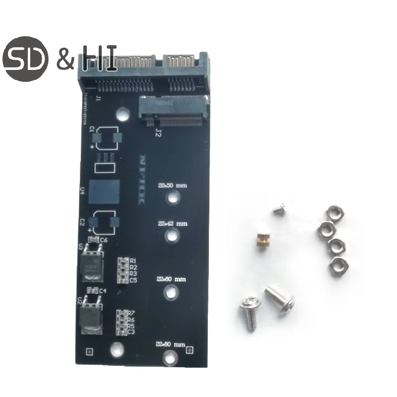 B+M Key SATA M.2 Ngff Ssd To Sata 3 Raiser M.2 To Sata Adapter Expansion Card M.2 SATA Adapter Raiser M2 To SATA Adapter