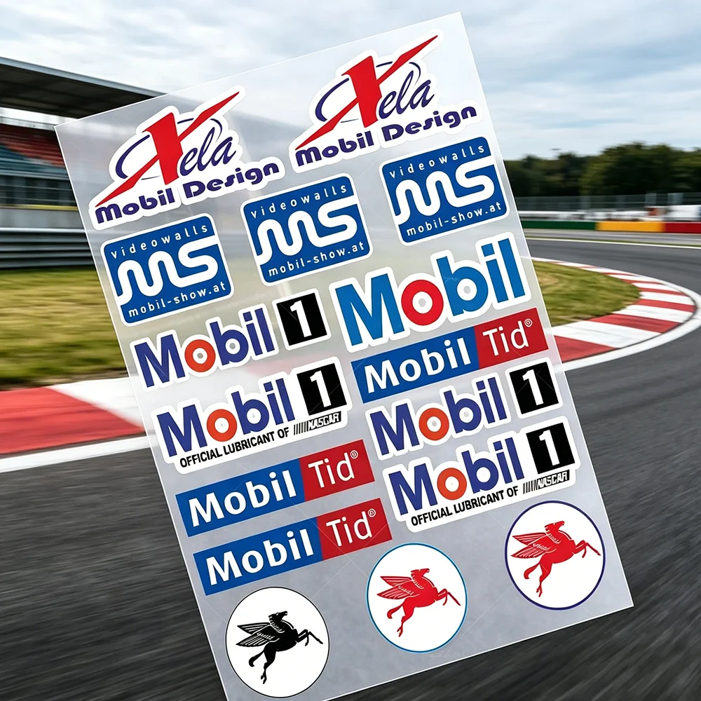 For MOBIL Vinyl Decal Stickers for Car, Motorcycle, Bumper, Window, Laptop & Wall Tuning Accessories