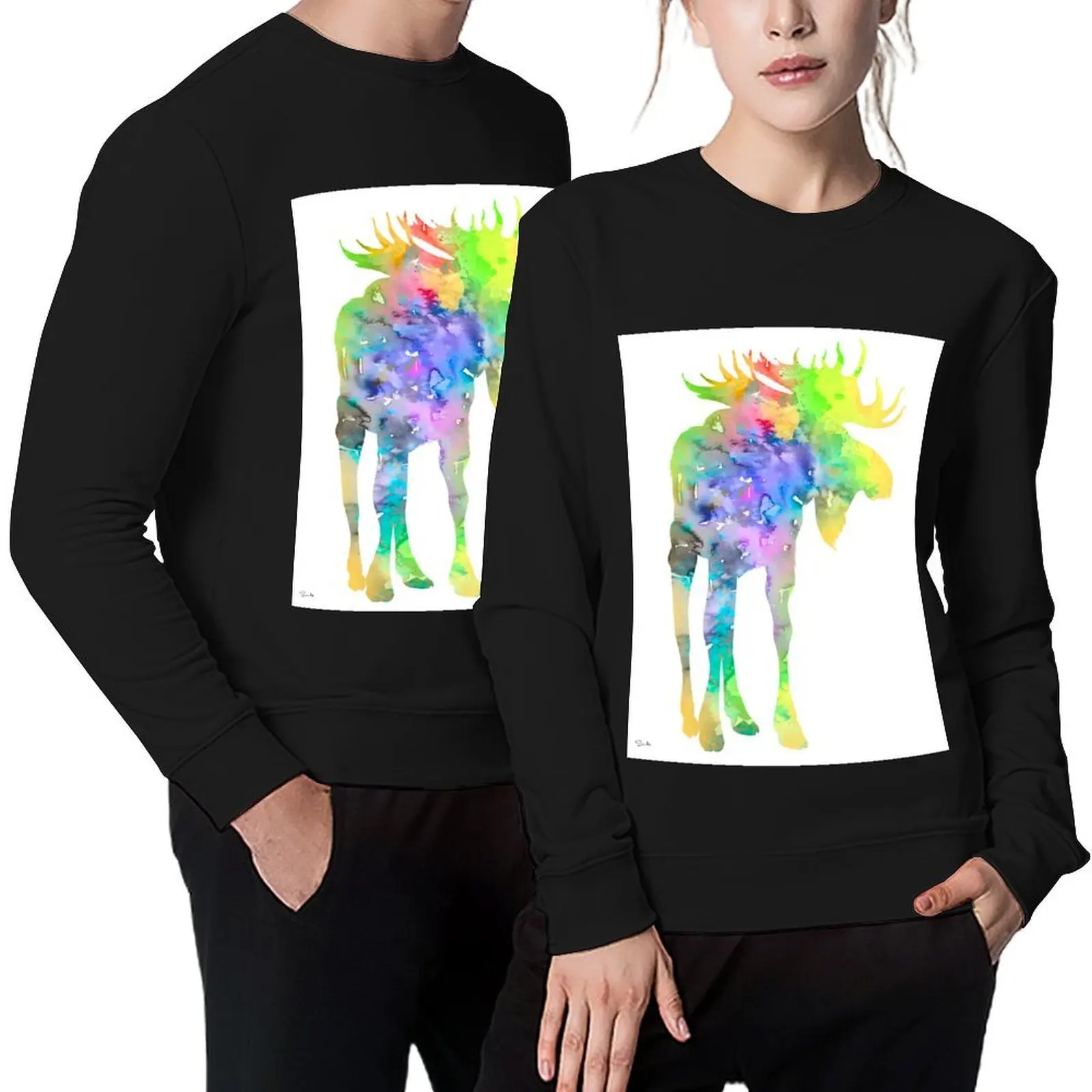 

Moose 3 Pullover men's winter sweater men's sweat-shirt set men's autumn clothes coat aesthetic sweatshirts