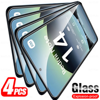 RedmiNote14 Glass 4Pcs For Xiaomi Redmi Note 14 Tempered Glass Redmy Note14 5G 4G 2025 Global Screen Protector Armor Safety Film