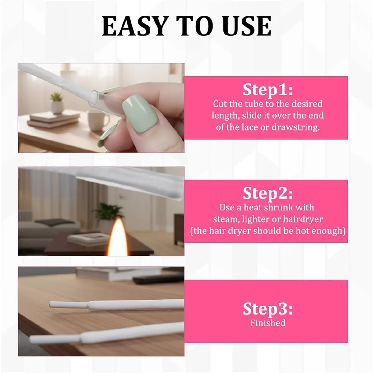 2026 New 200Pcs Shoelace Tips, Aglets for Shoelaces, Heat Shrink Repair Kit for Damaged Shoelaces, DIY Customization for Shoes